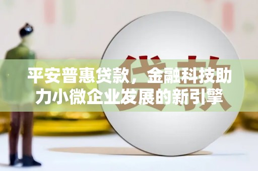 阜沙平安普惠贷款，金融科技助力小微企业发展的新引擎