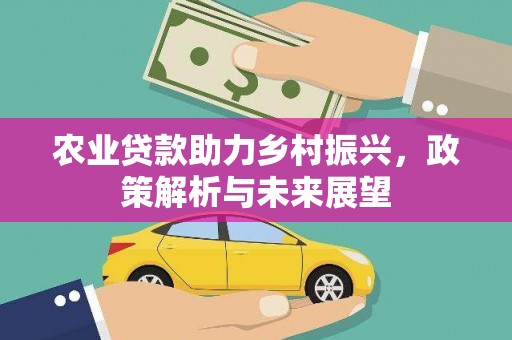 梧州农业贷款助力乡村振兴，政策解析与未来展望