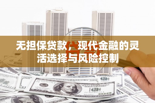 芙蓉无担保贷款，现代金融的灵活选择与风险控制