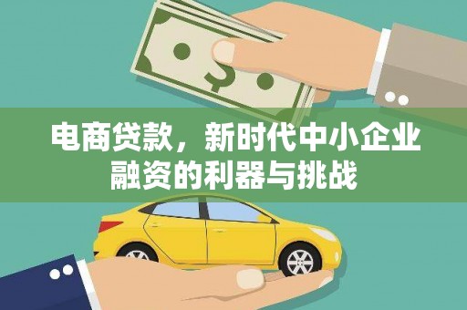 港南电商贷款，新时代中小企业融资的利器与挑战