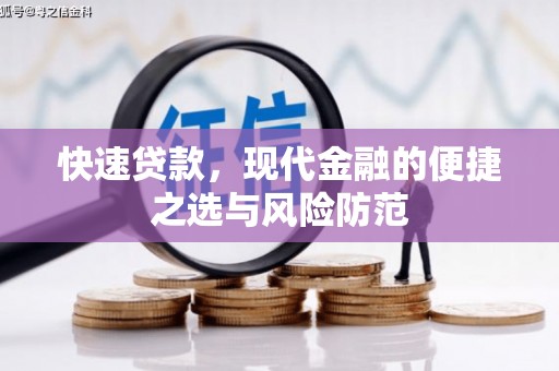 郁南快速贷款，现代金融的便捷之选与风险防范