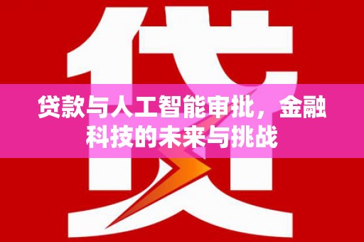 南部贷款与人工智能审批，金融科技的未来与挑战