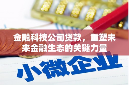 江门金融科技公司贷款，重塑未来金融生态的关键力量