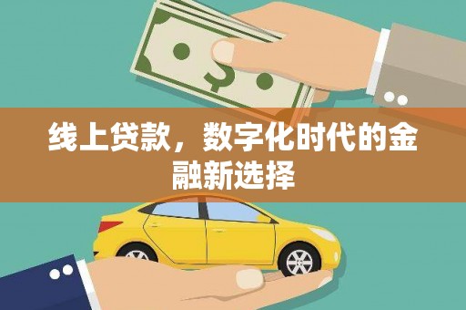 衡东线上贷款，数字化时代的金融新选择
