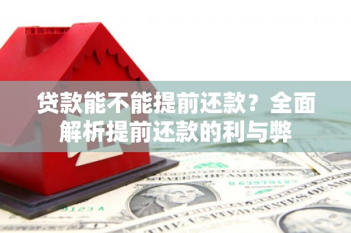 齐齐哈尔贷款能不能提前还款？全面解析提前还款的利与弊