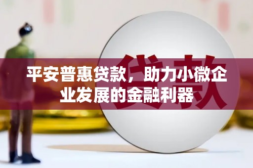 线西平安普惠贷款，助力小微企业发展的金融利器